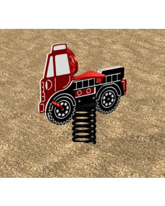 Kidstuff Spring Rider, Fire Truck, Single Seat [9720]