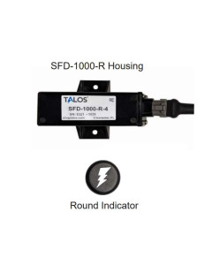 Talos SFD1000R Black Round Flush Mount Lightning Detector with 10ft Cable