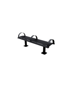 6' RICHMOND SERIES STEEL HORIZONTAL SLAT W/O BACK BENCH (ARM RESTS) - IN GROUND