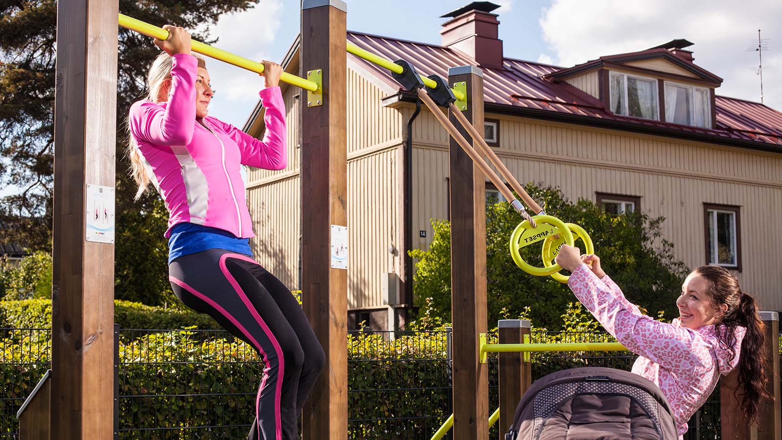 Outdoor training with Friends